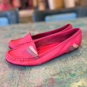 80s Hot Pink Loafers
